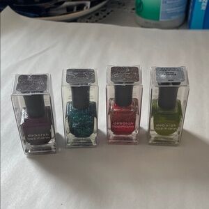 Deborah Lippmann Nail Colour Bundle – Red, Green, Teal & Olive Shades